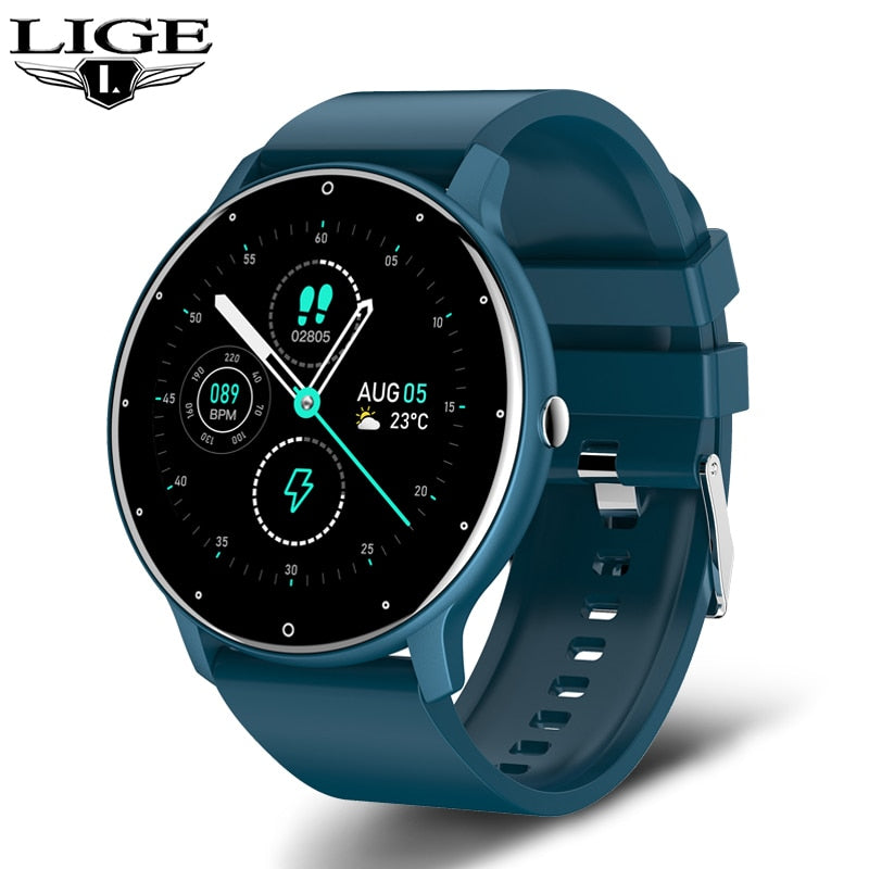 Novo Smartwatch , Mensagens, LIGE 2023, Tela de Toque Completa, Relógio Esportivo, à Prova d'Água IP67, Bluetooth para Android e iOS, Smartwatch