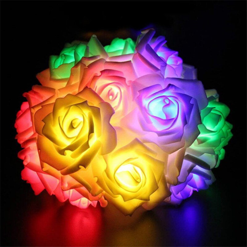 Rosas de LED para decoração