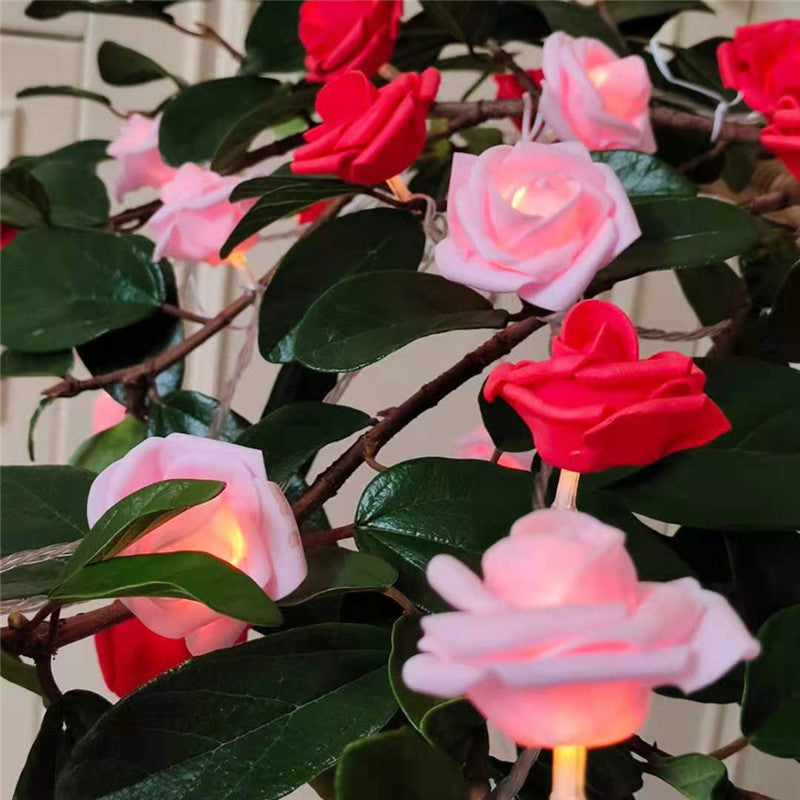 Rosas de LED para decoração