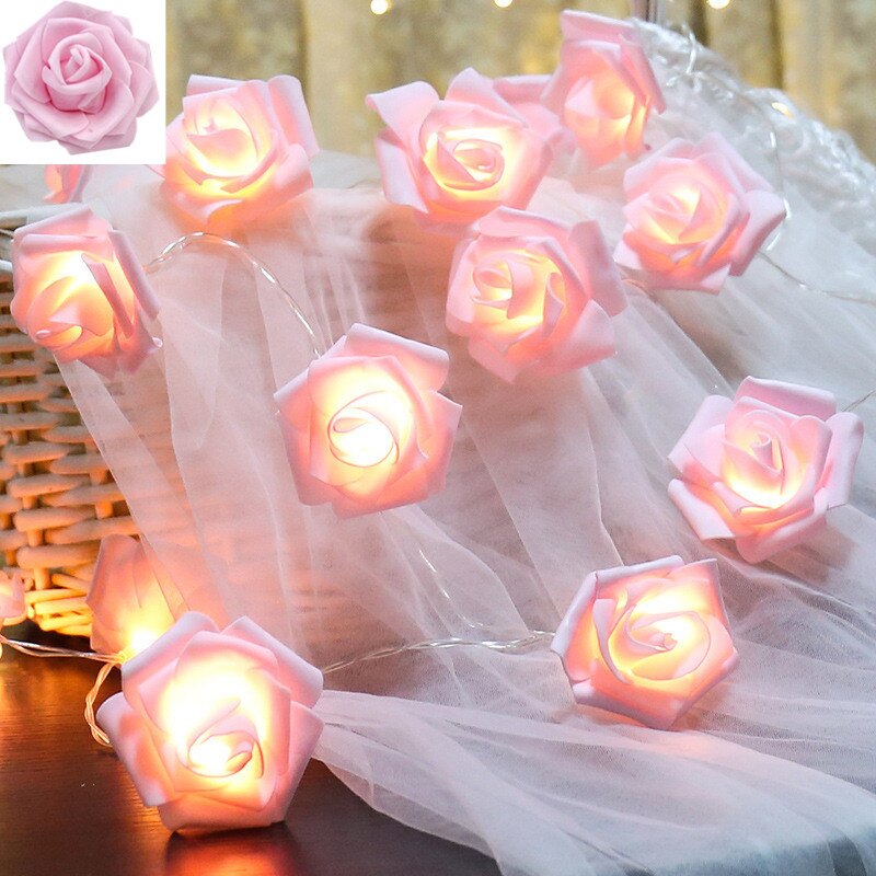 Rosas de LED para decoração