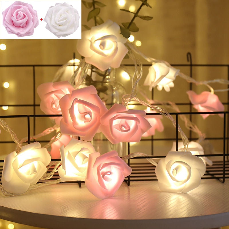 Rosas de LED para decoração